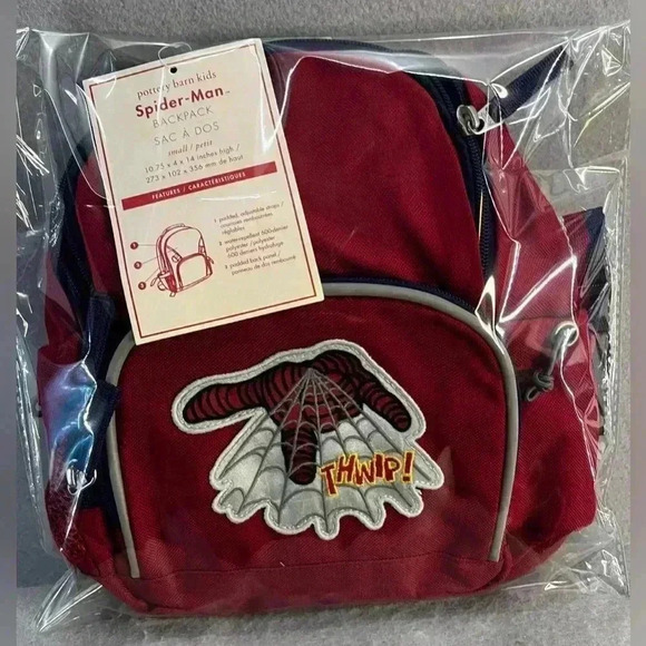 Pottery Barn Kids x Marvel Spider-Man MacKenzie Small backpack NEW WITH TAGS - Picture 1 of 12